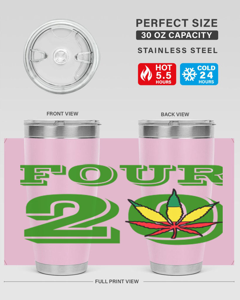 four twenty 87#- marijuana- Tumbler