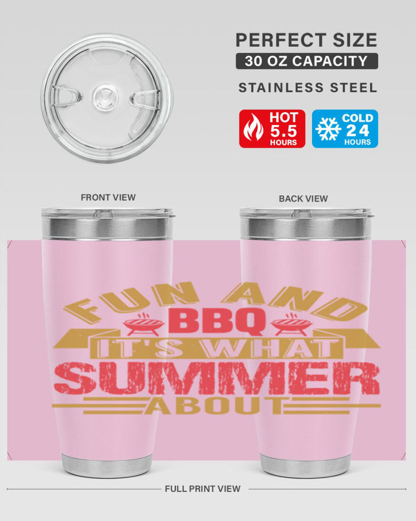 fun and bbq its what summer about 45#- bbq- Tumbler