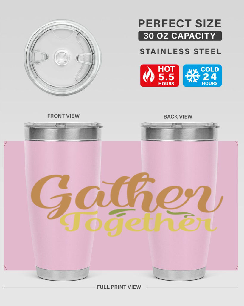 gather together 61#- thanksgiving- Tumbler