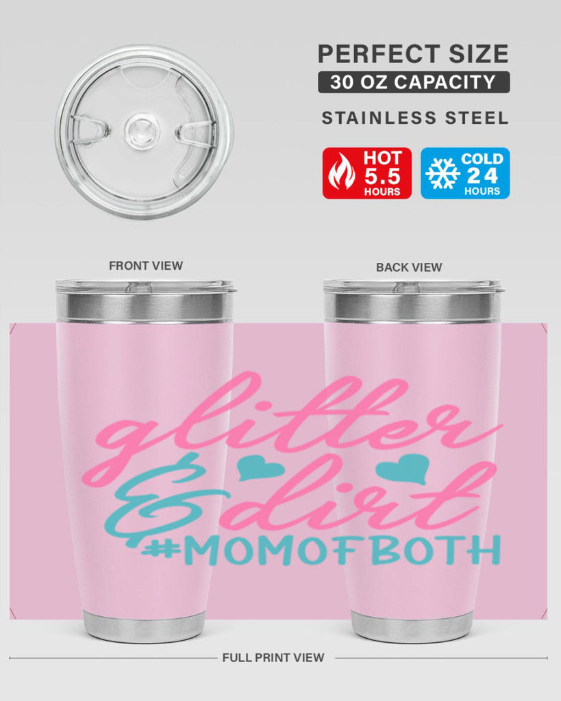 glitter dirt momofboth 265#- mom- Tumbler