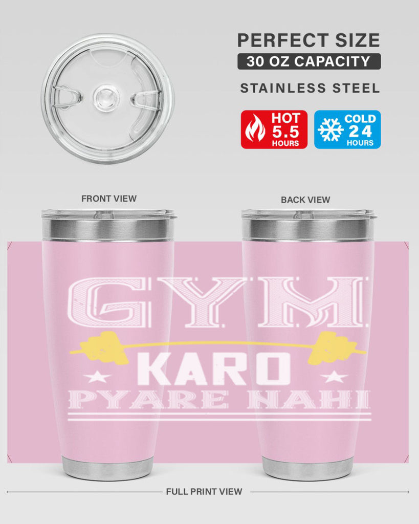 gym karo pare nahi 96#- gym- Tumbler