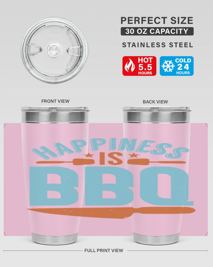 happiness is bbq 43#- bbq- Tumbler