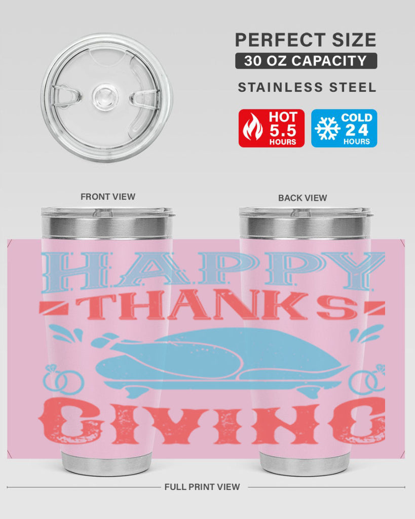 happy thanks giving 36#- thanksgiving- Tumbler