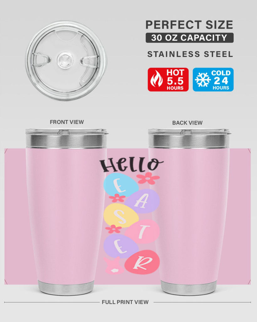 hello easter 32#- easter- Tumbler