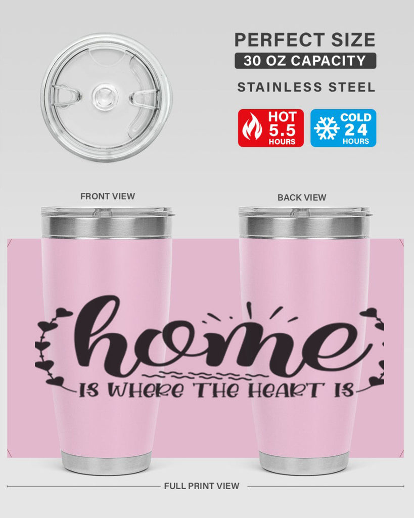 home is where the heart is 38#- home- Tumbler
