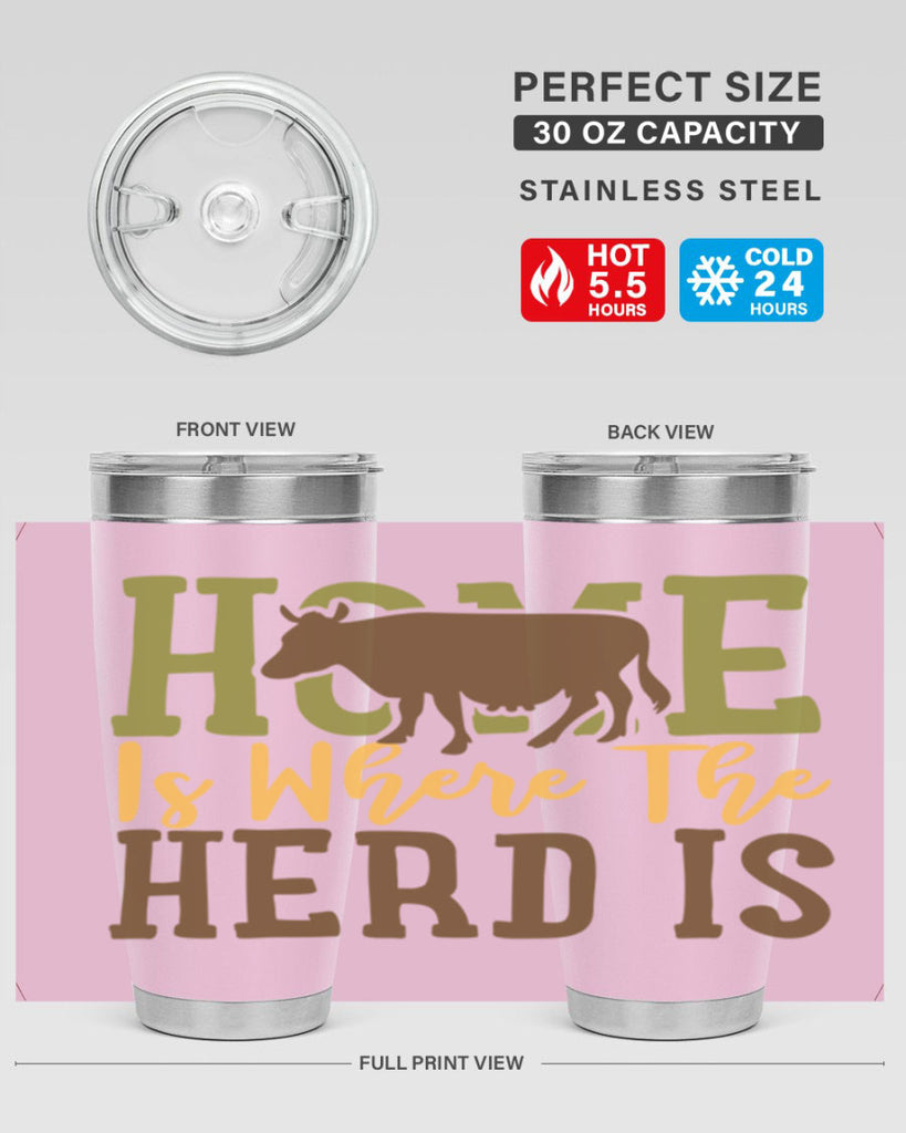 home is where the herd is 7#- farming and gardening- Tumbler