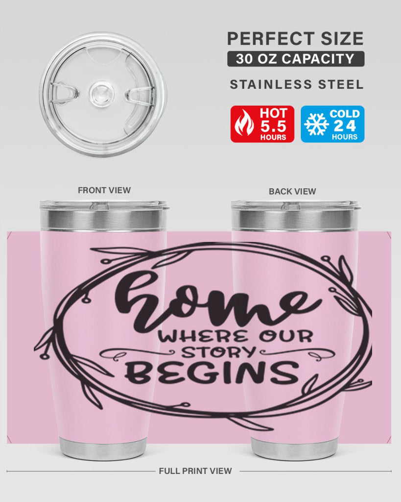 home where our story begins 22#- home- Tumbler