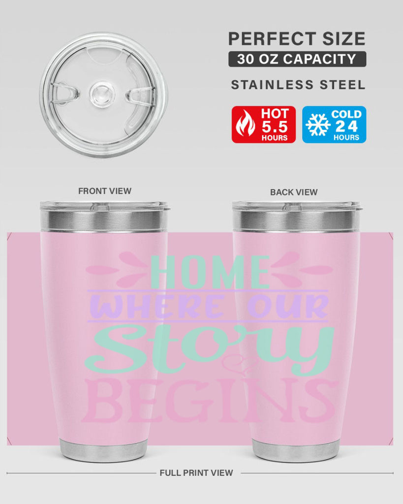 home where our story begins 23#- home- Tumbler