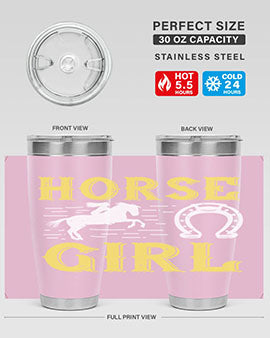 horse girl Style 51#- horse- Tumbler