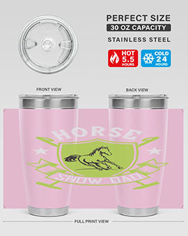 horse show dad Style 48#- horse- Tumbler