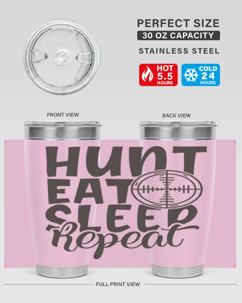 hunt eat sleep repeat 11#- hunting- Tumbler