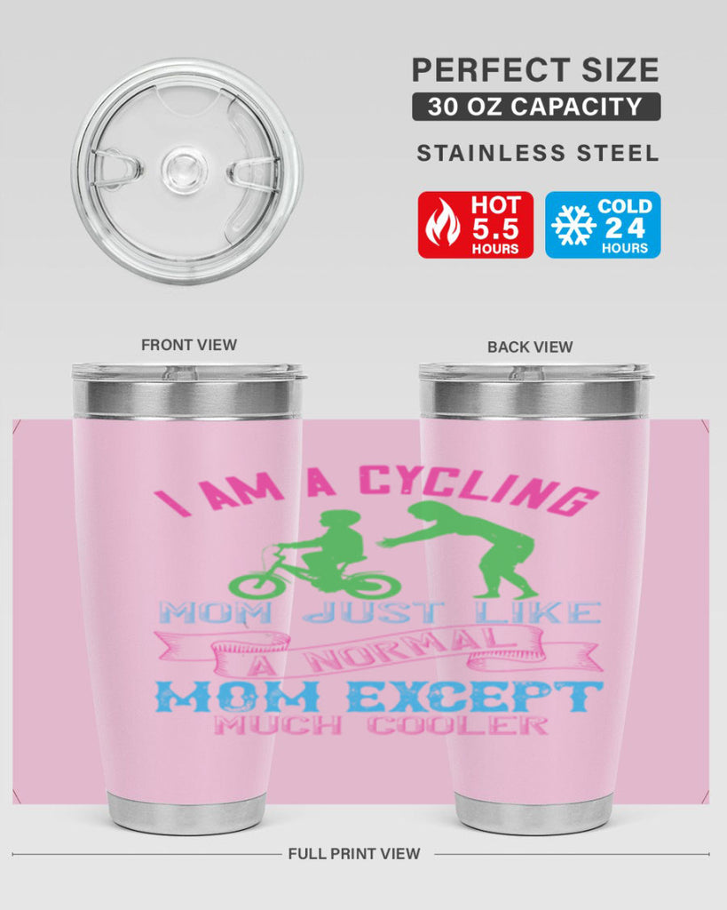 i am a cycling mom just like a normal 164#- mom- Tumbler