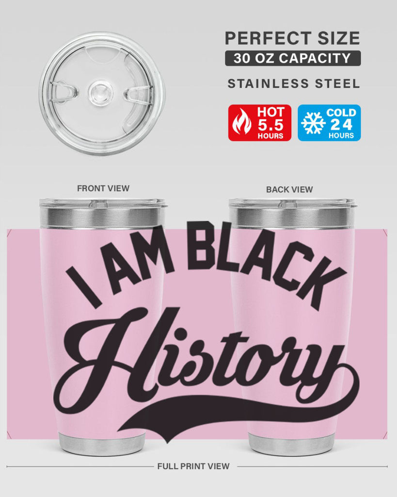 i am black  history 118#- black words phrases- Cotton Tank