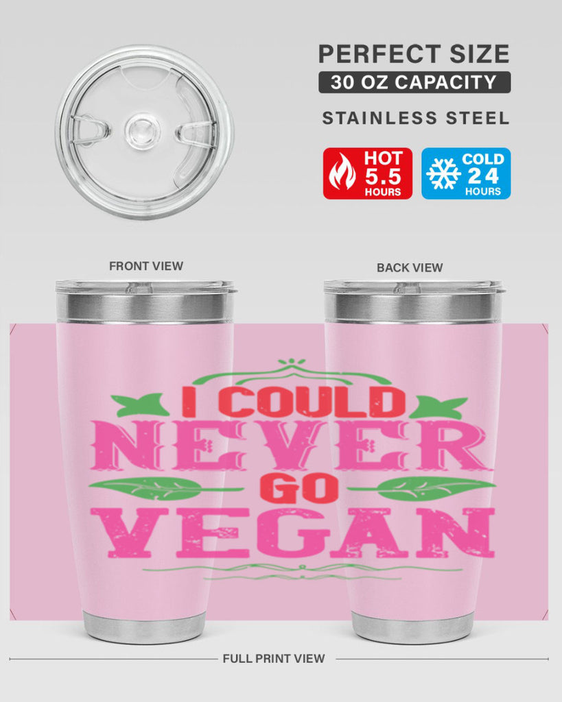 i could never go vegan 133#- vegan- Tumbler