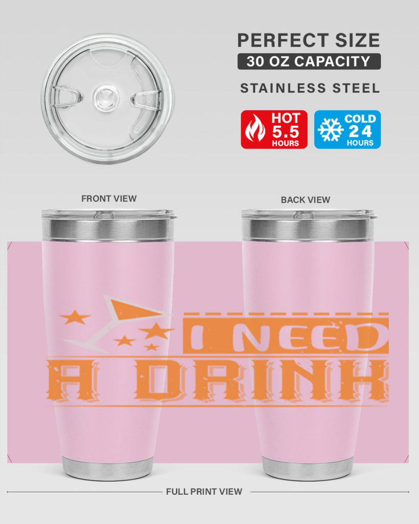 i need a drink 66#- mardi gras- Tumbler