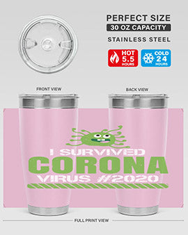 i survived coronavirus Style 33#- corona virus- Cotton Tank