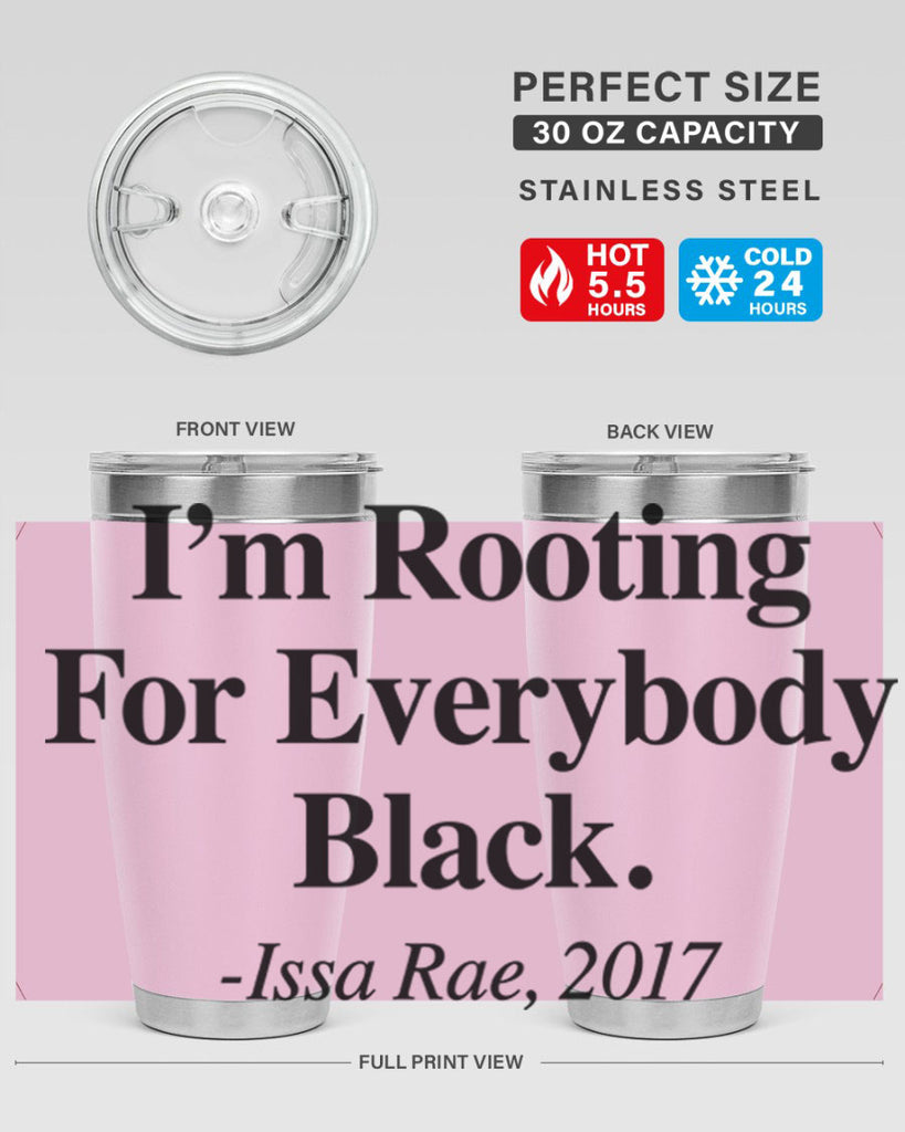 im  rooting for everybody black  109#- black words phrases- Cotton Tank