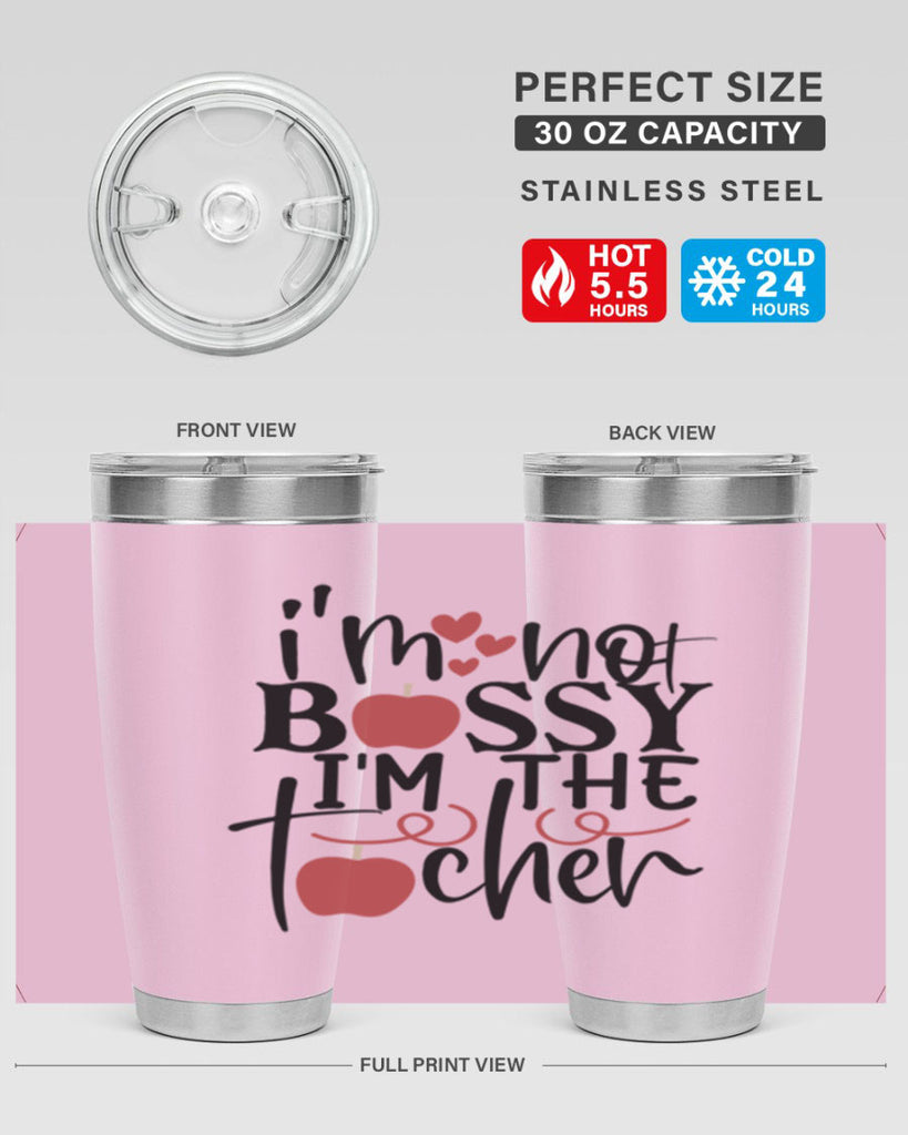 im not bossy im the teacher Style 174#- teacher- tumbler
