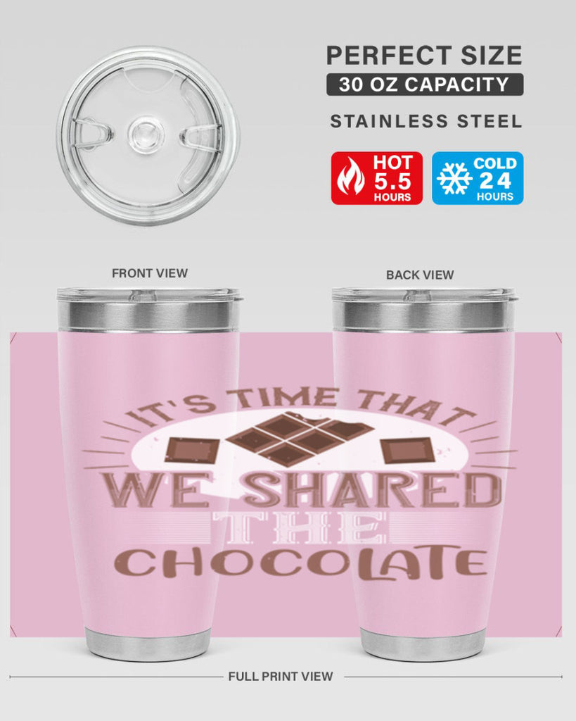 its time that we shared the chocolate 27#- chocolate- Tumbler