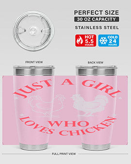 just a girl who loves chicken Style 3#- chicken- Tumbler