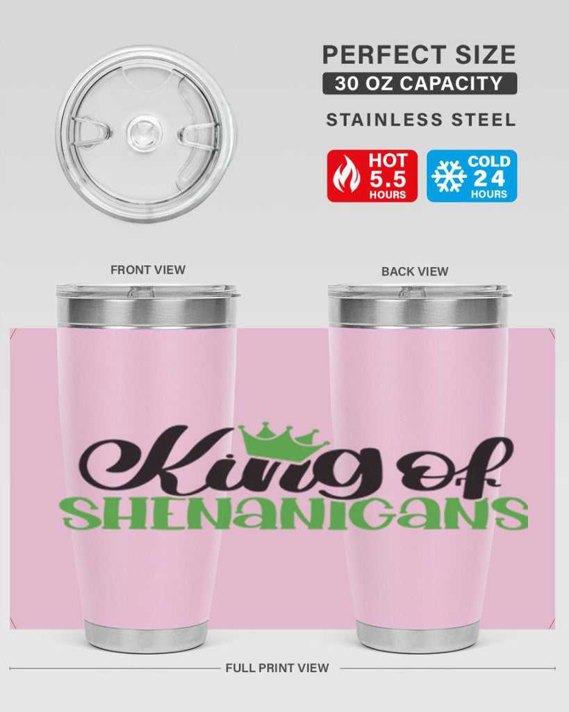 king Of Shenanigans Style 74#- St Patricks Day- Tumbler