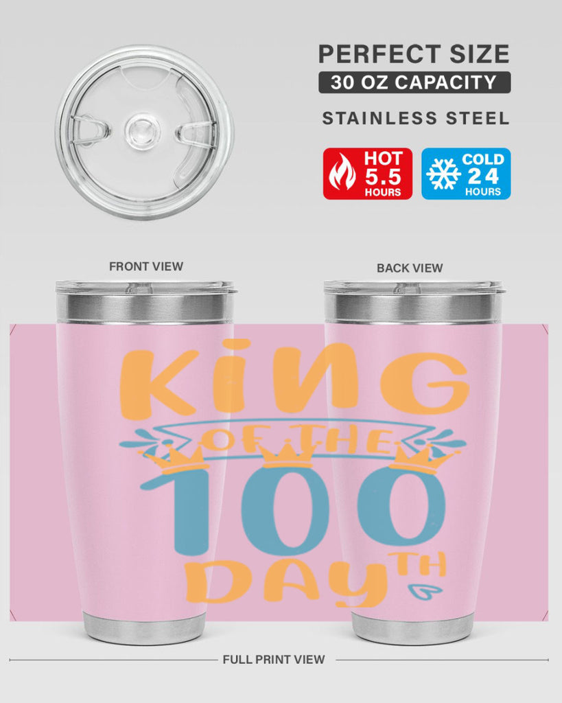 king of the th day 3#- 100 days of school- Tumbler