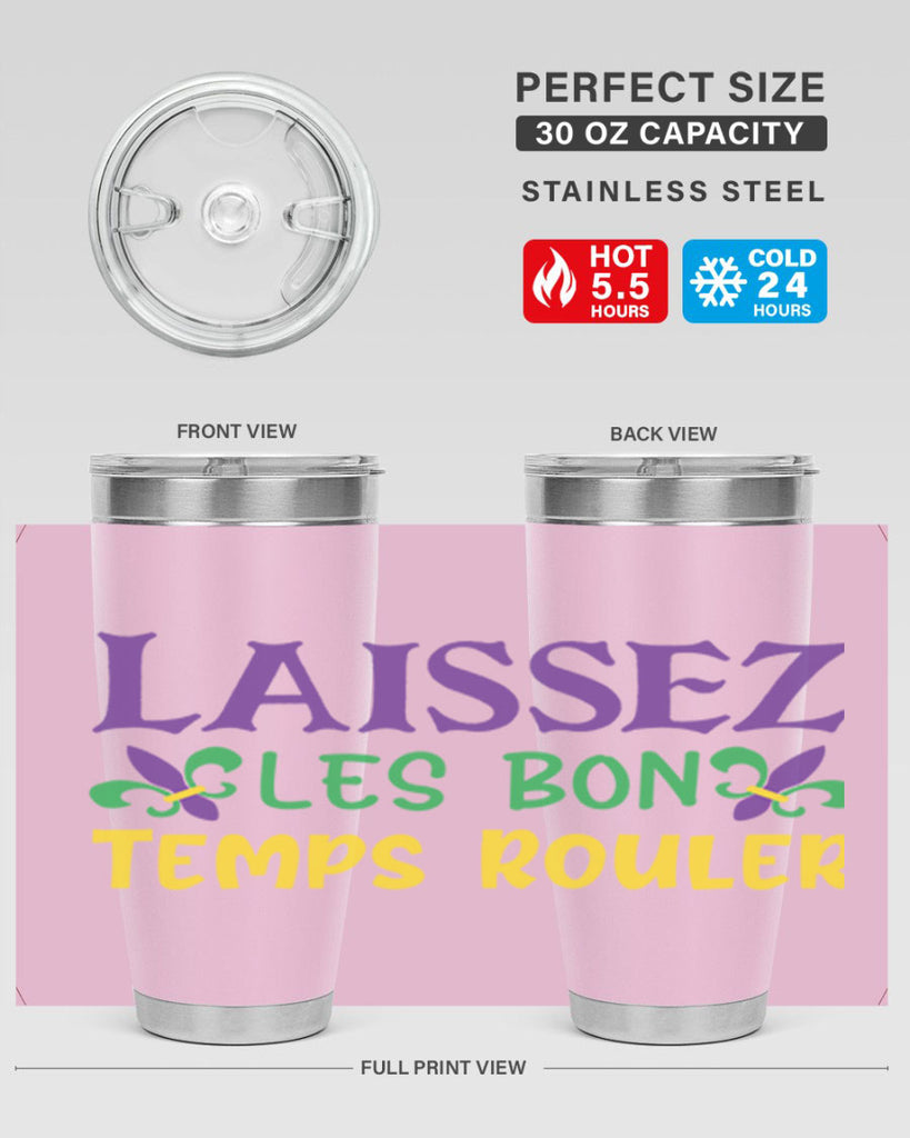 laissez les bon temps rouler 83#- mardi gras- Tumbler