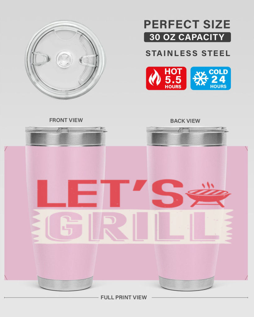 lets grill 25#- bbq- Tumbler