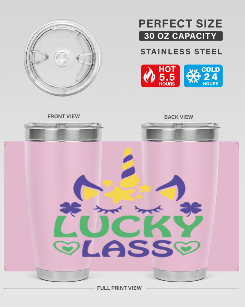 lucy lass 11#- mardi gras- Tumbler