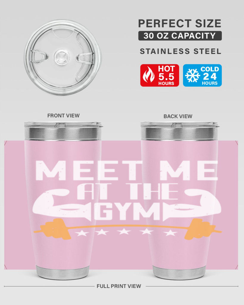 meet me at the gym 83#- gym- Tumbler