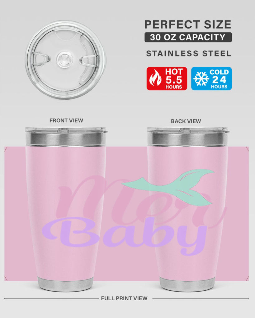 mer baby 3#- mermaid- Tumbler