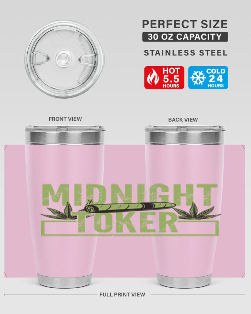 midnight toker 211#- marijuana- Tumbler