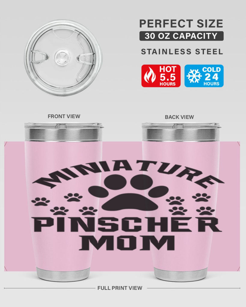 miniature pinscher mom 129#- mom- Tumbler