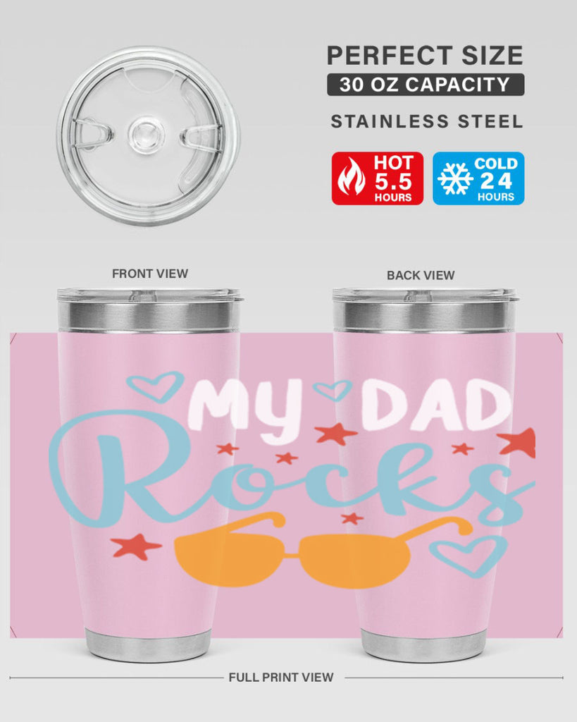 my dad rocks 83#- fathers day- Tumbler