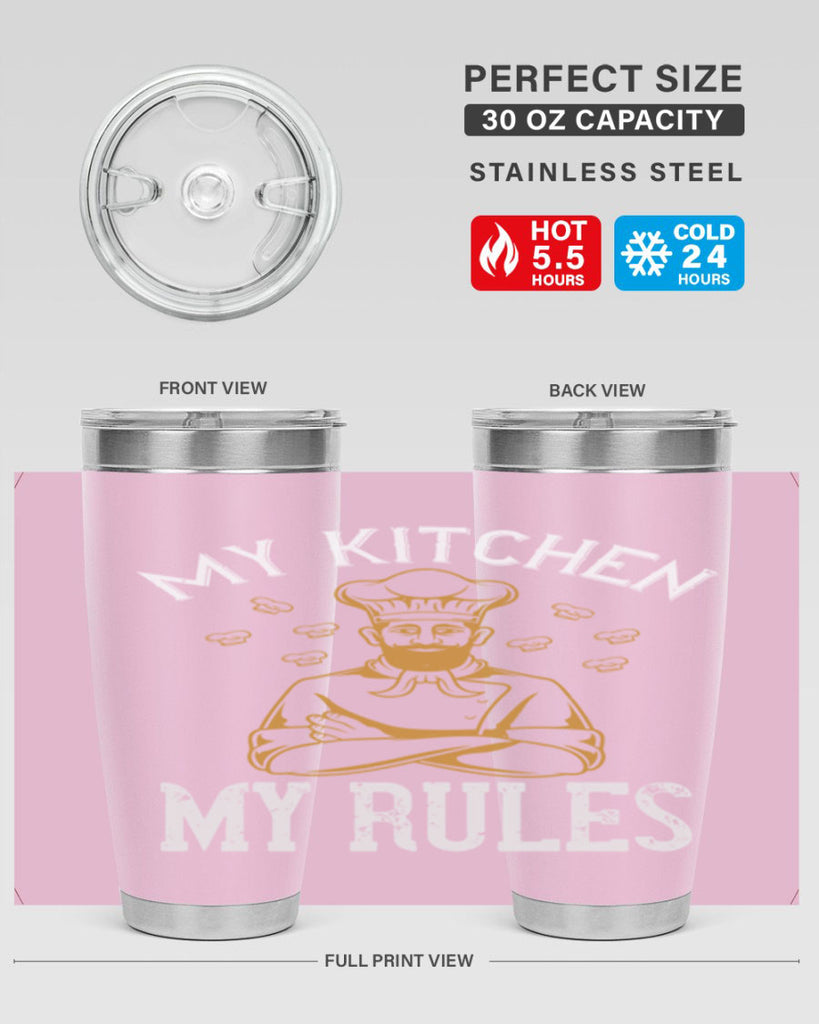 my kitchen my rules 15#- cooking- Tumbler