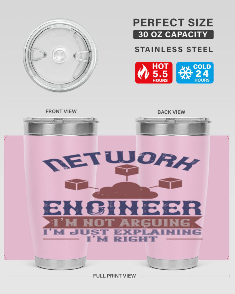 network engineer I am not arguing Im just explaining im right Style 42#- engineer- tumbler