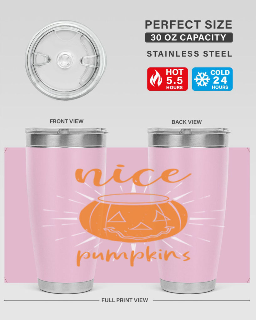 nice pumpkins 138#- halloween- Tumbler