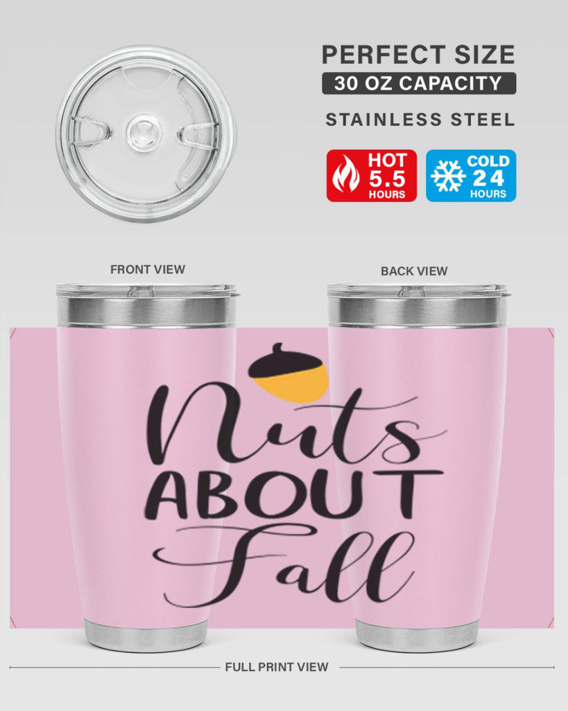 nuts about fall 445#- fall- Tumbler