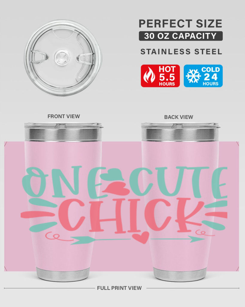 one cute chick 107#- easter- Tumbler