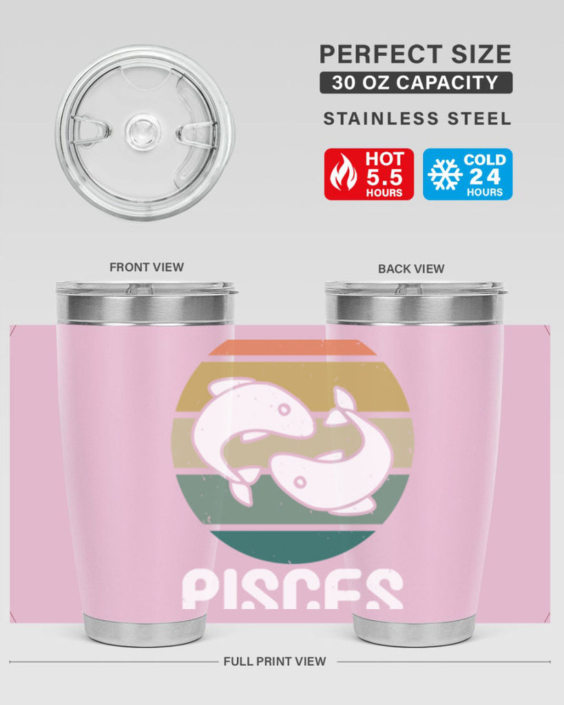 pisces 346#- zodiac- Tumbler