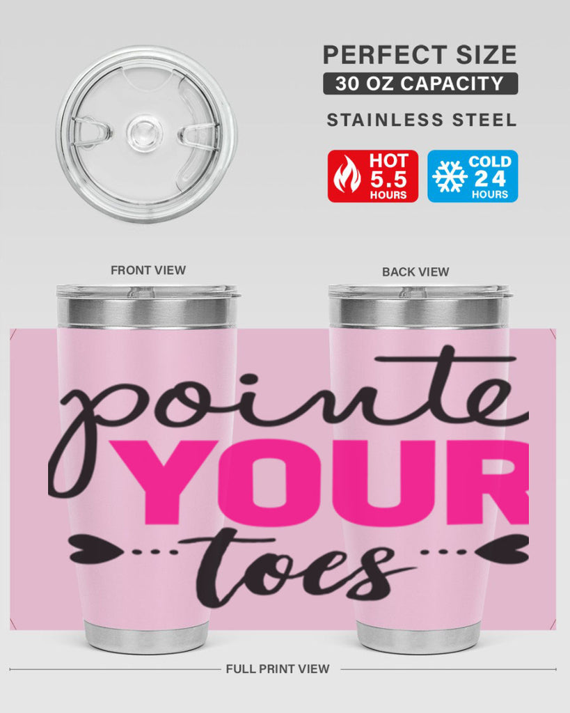 pointe your toes 71#- ballet- Tumbler