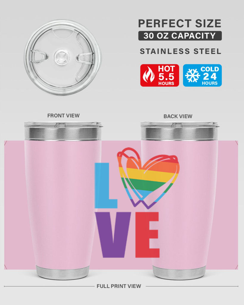 pride love heart 64#- lgbt- Tumbler