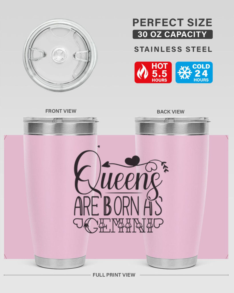 queens are born as Gemini 390#- zodiac- Tumbler