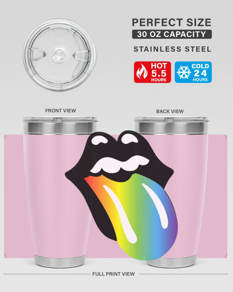 rainbow mouth and tongue 5#- lgbt- Tumbler