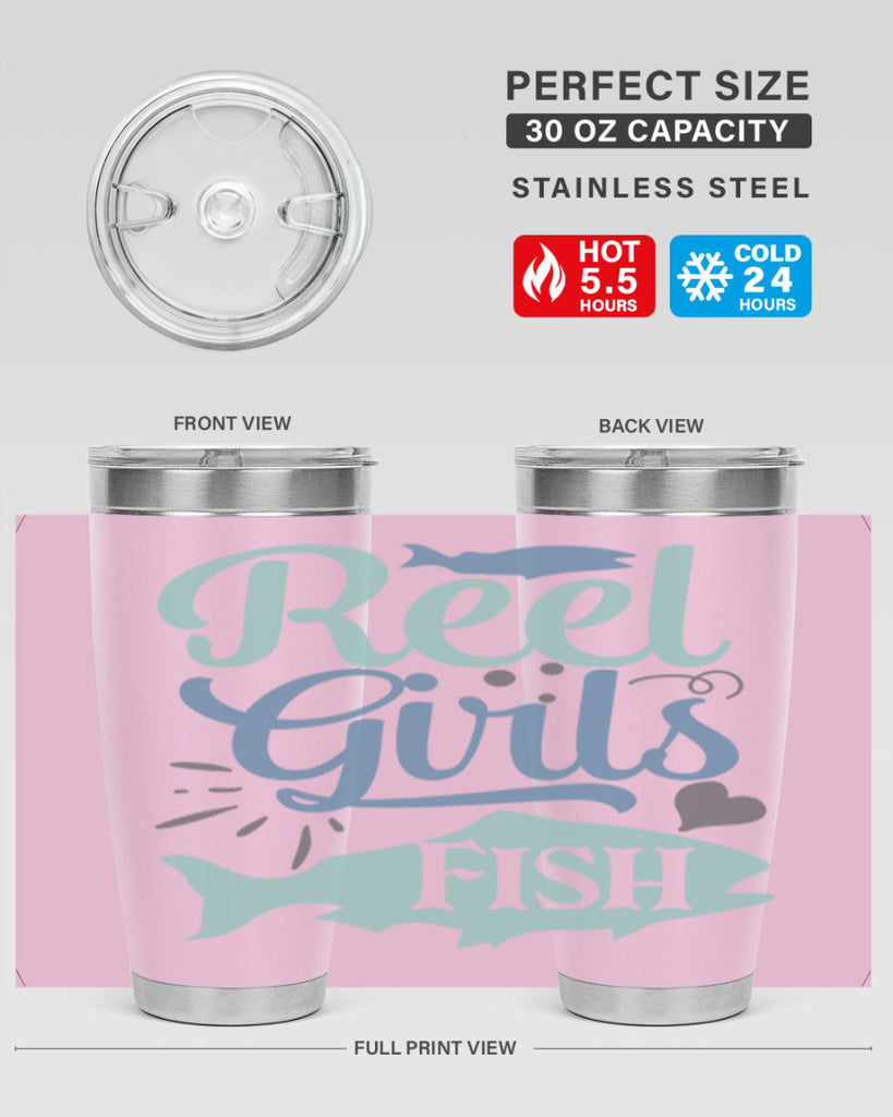 reel girls fish 198#- fishing- Tumbler