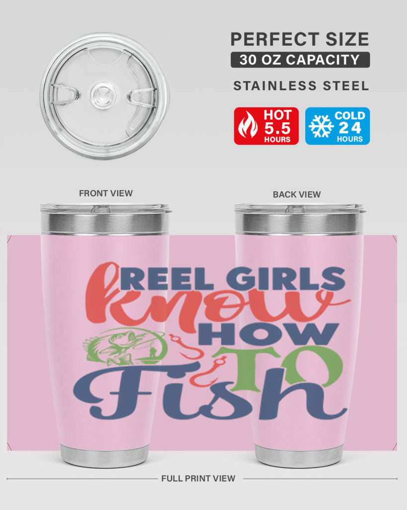 reel girls know how to fish 197#- fishing- Tumbler