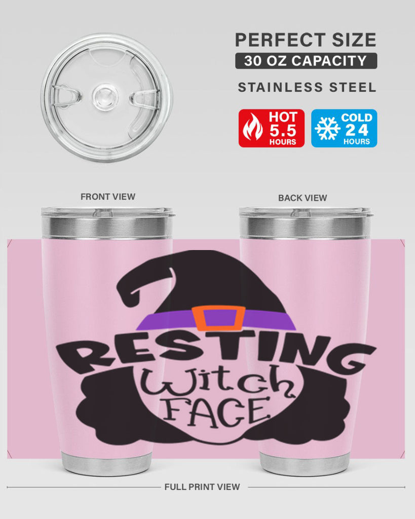 resting witch face 28#- halloween- Tumbler