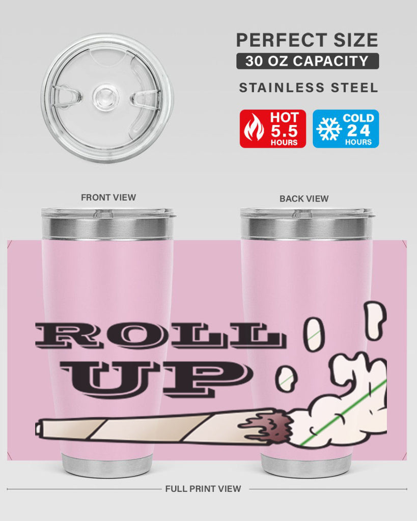 roll up 229#- marijuana- Tumbler