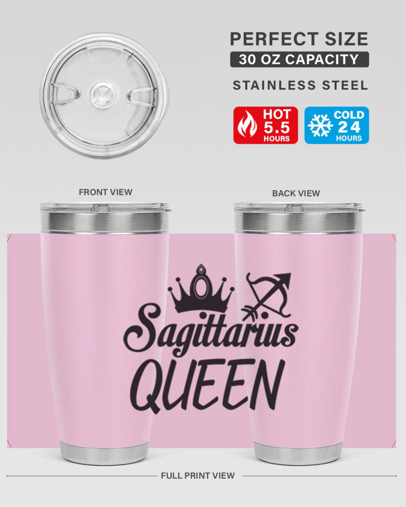 sagittarius queen 412#- zodiac- Tumbler