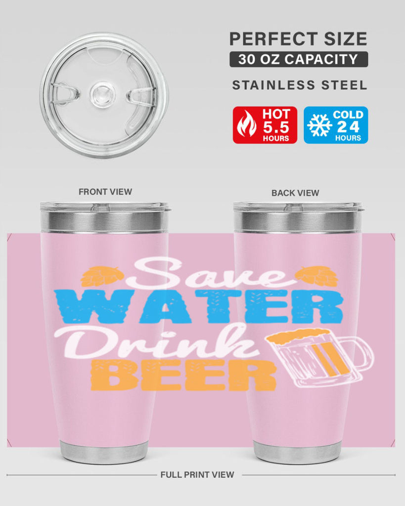 save water drink beer 12#- beer- Tumbler